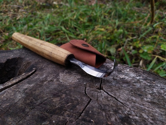 Spoon Carving Knife Set 2pcs. Forged Spoon Carving Knife. 