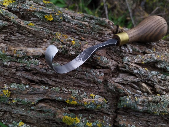 Forged Spoon Carving Knife. Spoon Carving Hook Knife. Knives