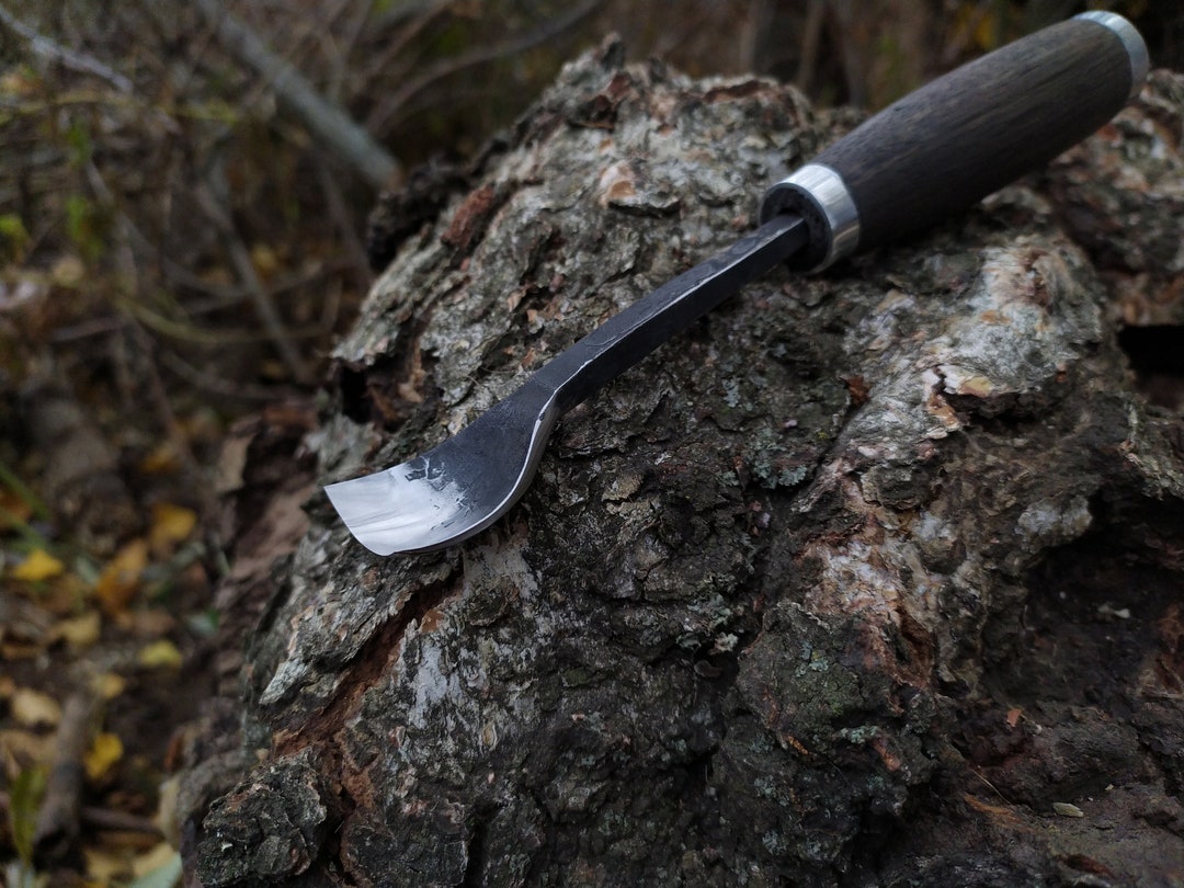Bent Gouge. Spoon Carving Tools. Rounded Chisel. Bent Etsy