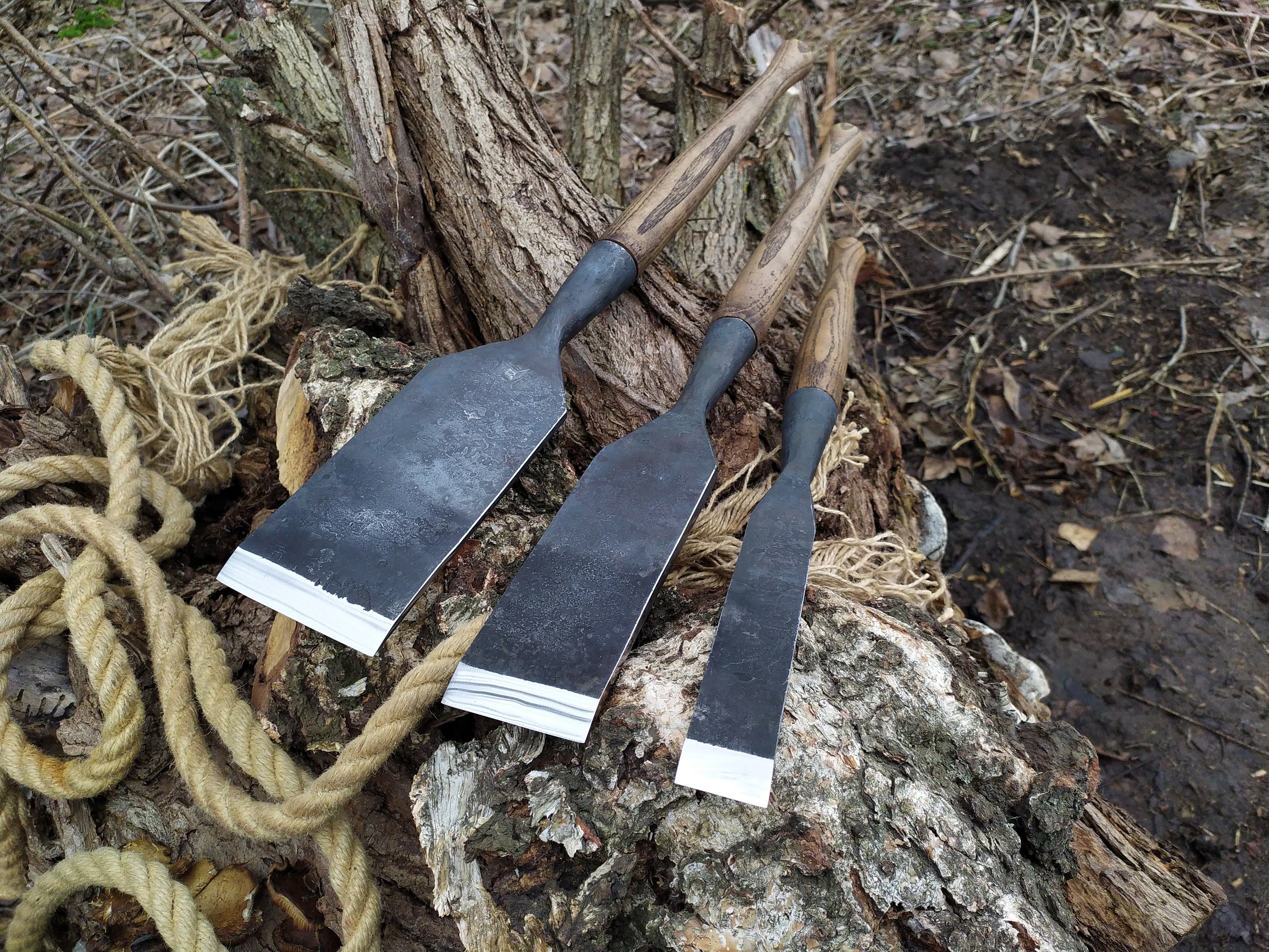 Carpenters Slick Chisel Set 3 Pc Long 3 Timber Etsy Canada