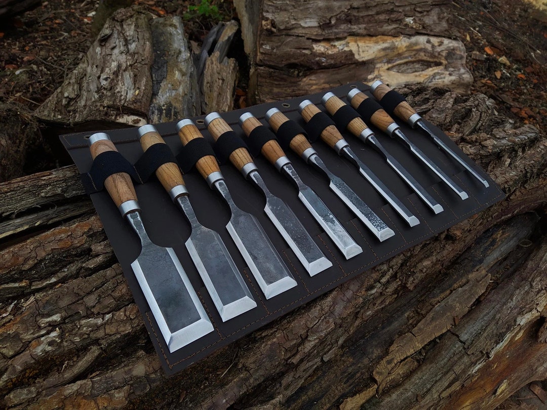 12 Stück Holzschnitzerei Hand Meißel Werkzeug Set Schnitzmesser