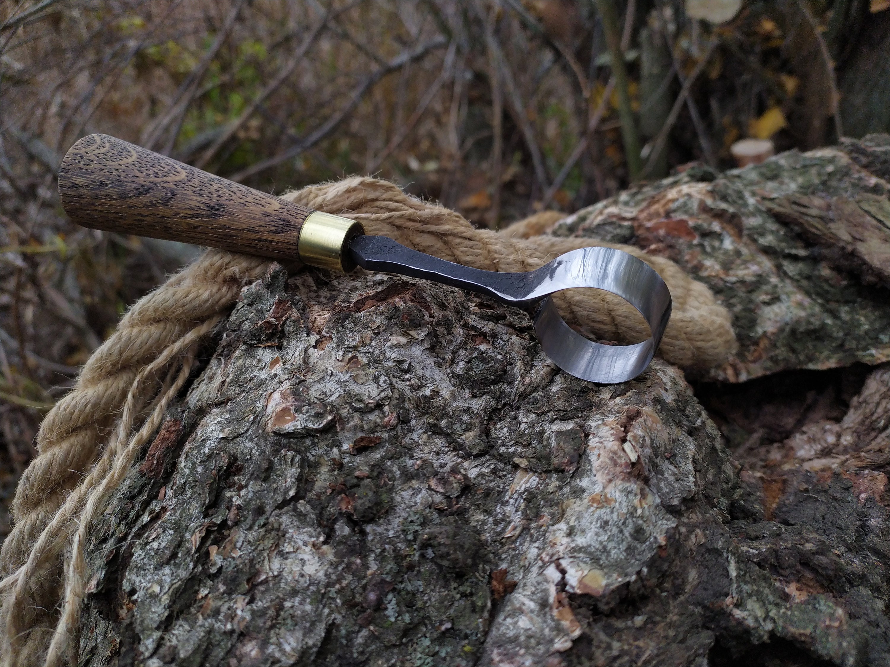 Spoon Carving Hook Knife. Knives Carving Bowl Kuksa. Spoon carving tools.  Hand Forged Wood Carving Tool. Forged