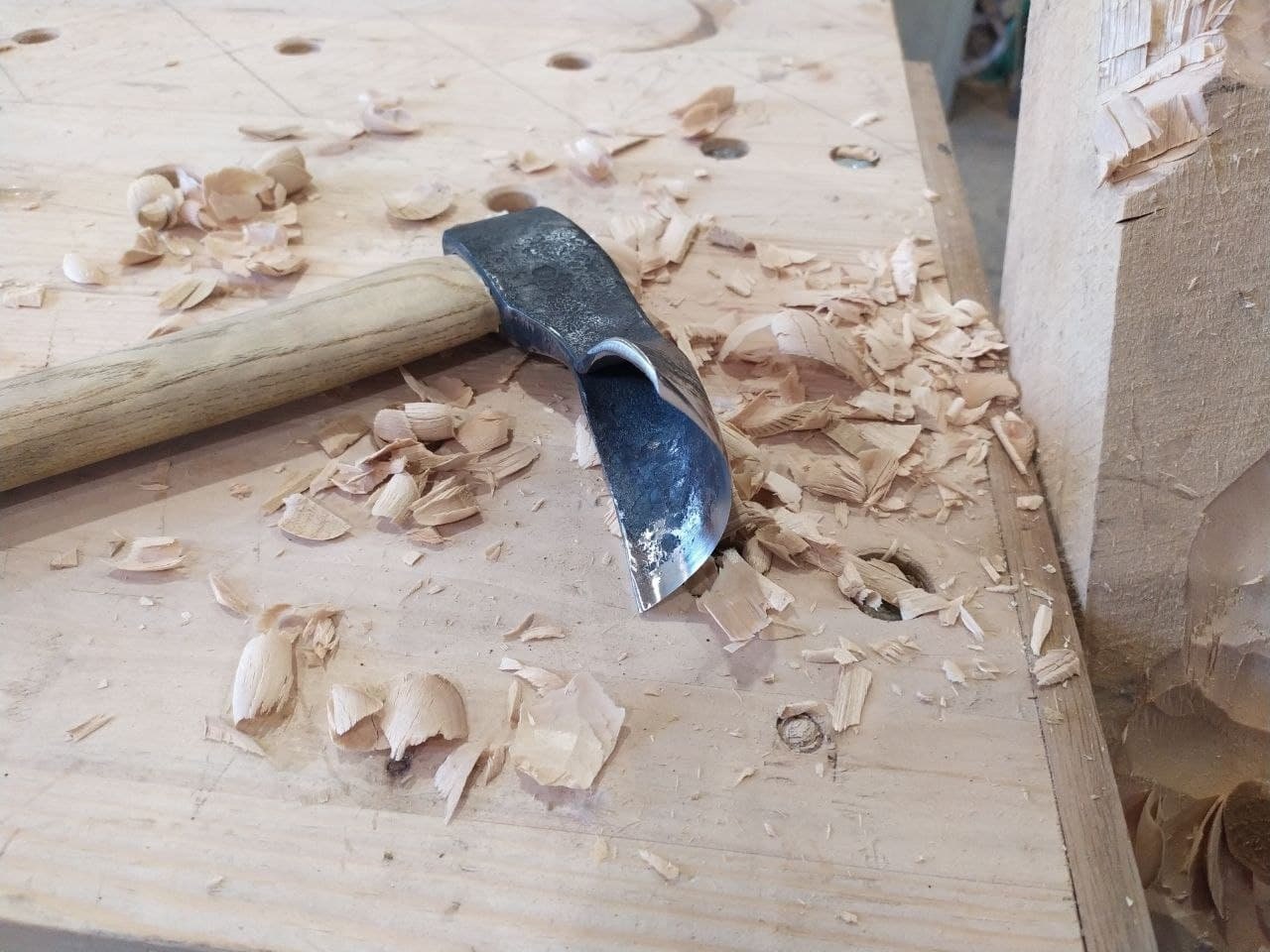 Azuela curva para tallar madera – acero 4150.