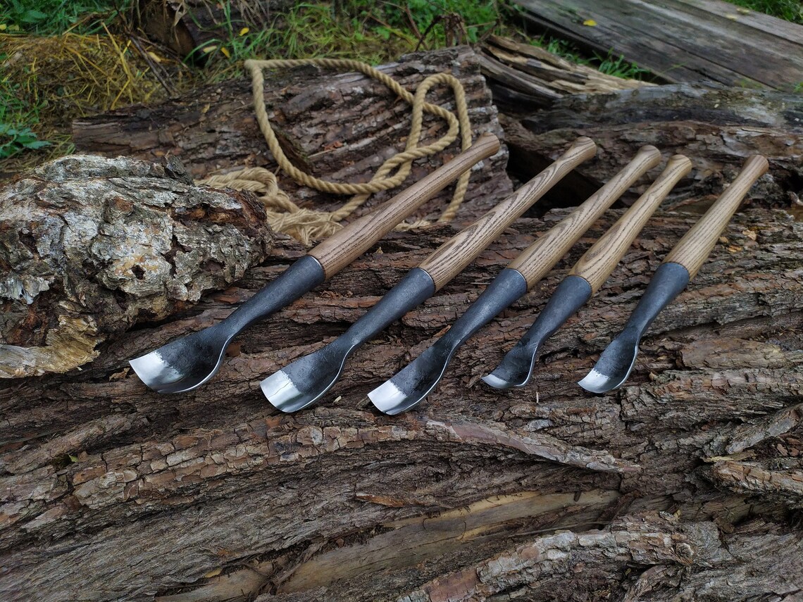 Timber Framing Chisel 5 Pc Bent Chisel Long 2 Etsy