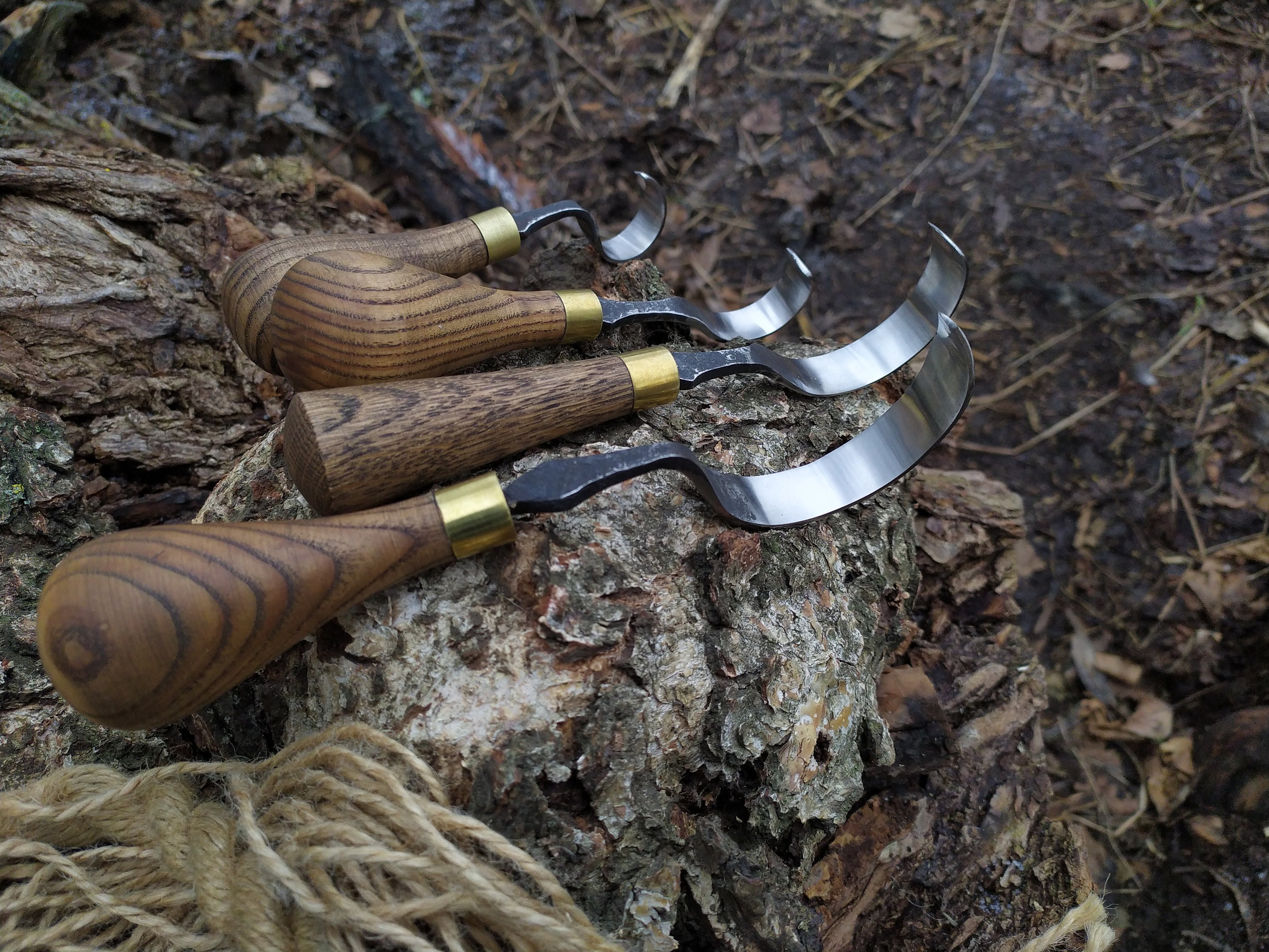Hand Spoon Knife Set 4 Pc Long Spoon Carving Knife Etsy Canada