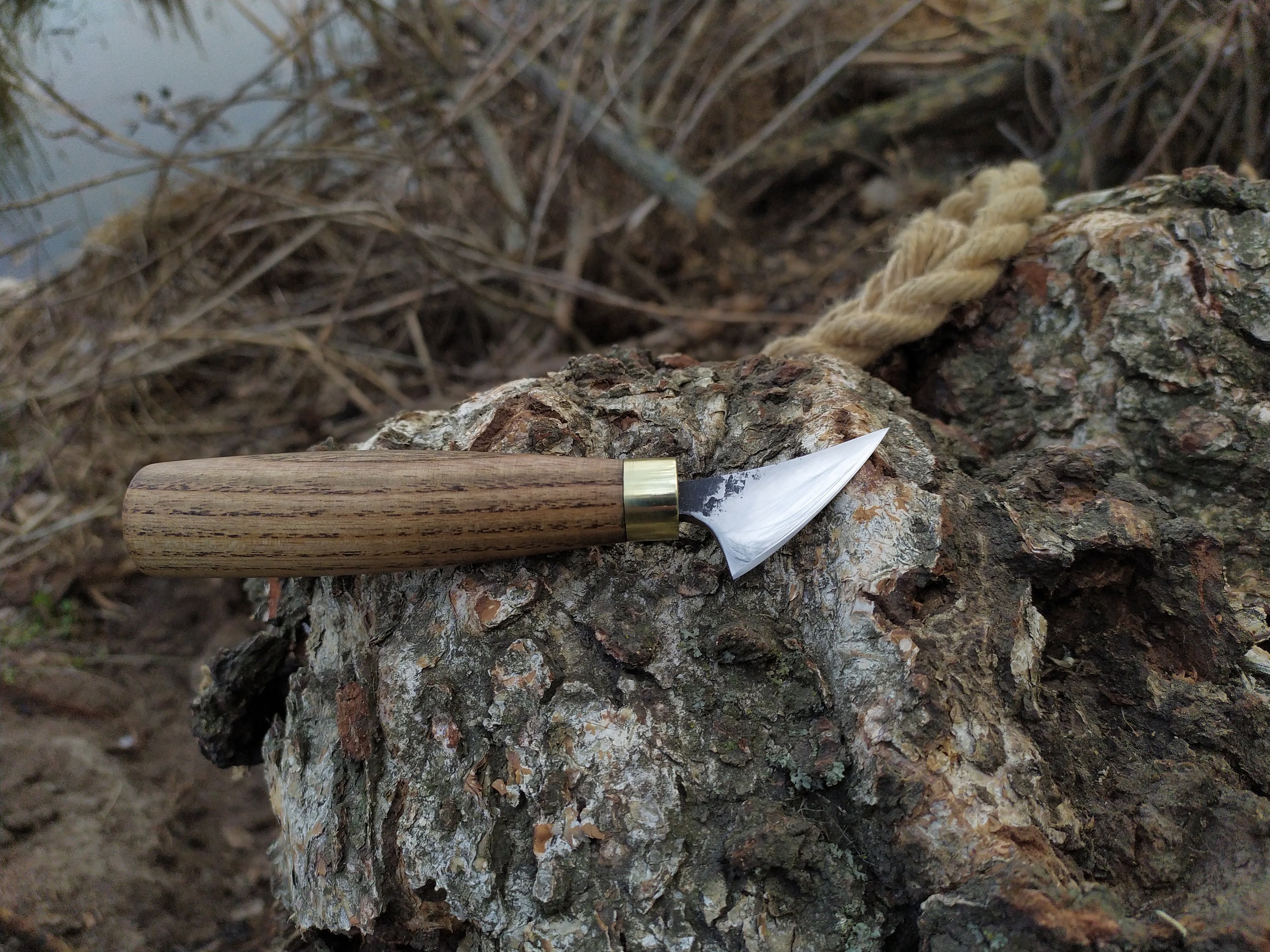 Cuchillo Bushcraft forjado a mano. Cuchillo de camping hecho a mano.  cuchillo de monte. Cuchillo para el forestal. Herramientas para acampar.  Cuchillo japonés. Cuchillo de caza -  México