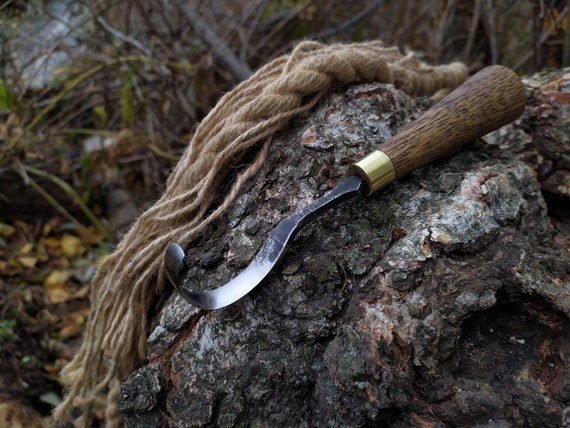 Spoon Carving Hook Knife. Forged Spoon Carving Knife. Knives