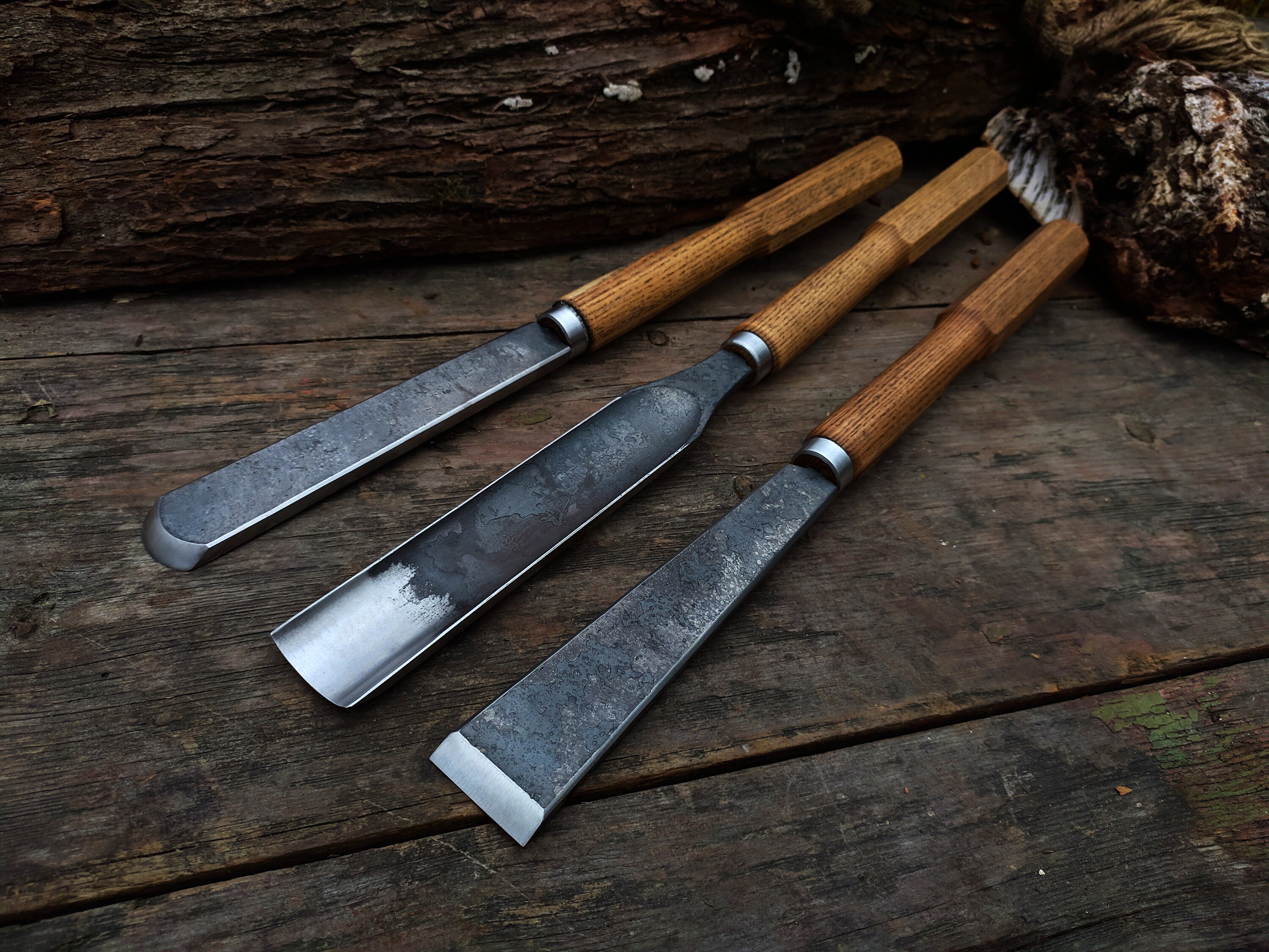Chisel for working on a lathe. A set of turning chisels (3pc)