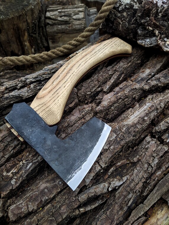 Versatile Spoon Carving Axe for Woodcarving. Hand Forged Carving