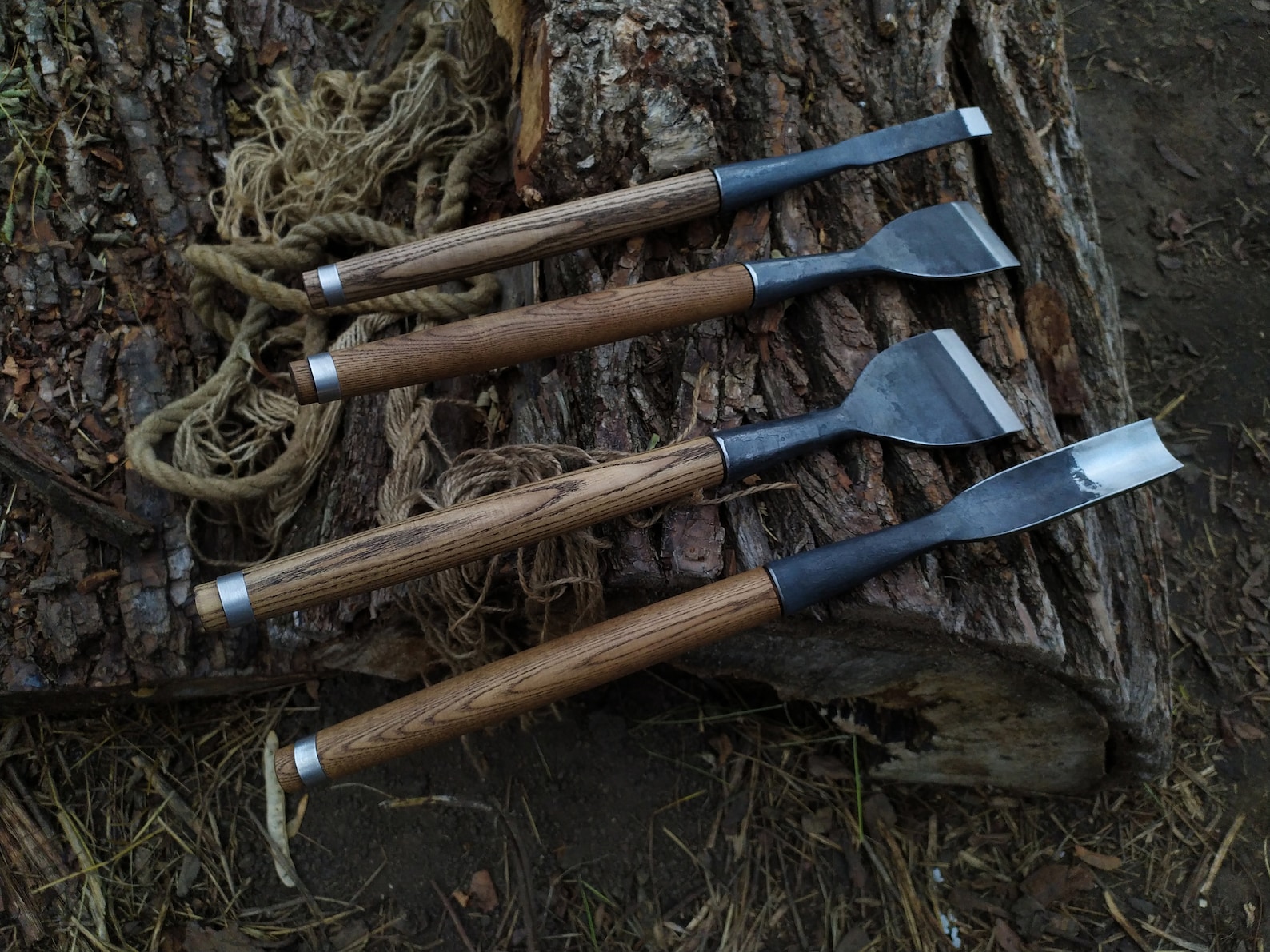 Carpenters Slick Timber Framing Chisel 4 Pc Bent Chisel Etsy