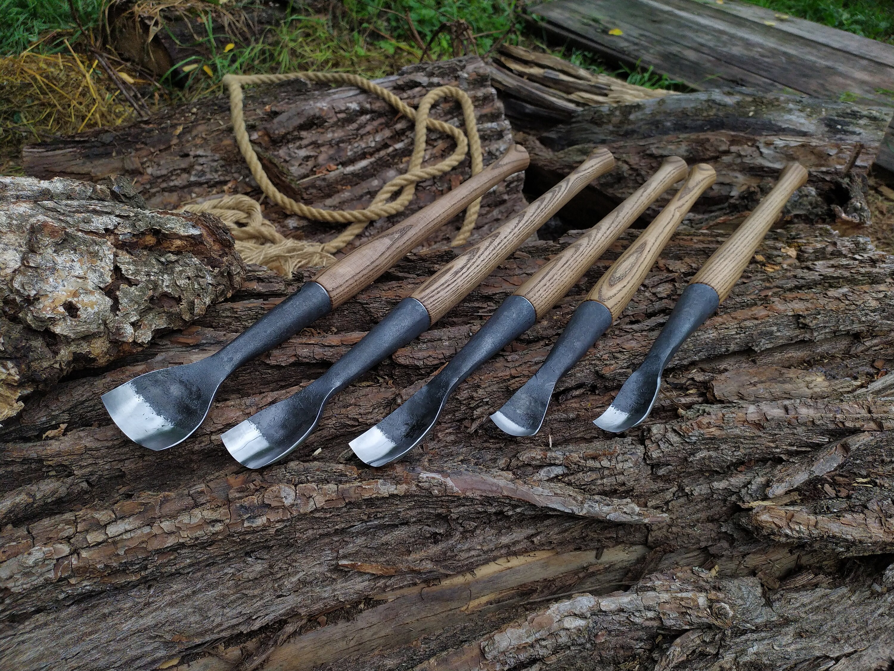 Timber Framing Chisel 5 Pc Bent Chisel Long 2 Etsy