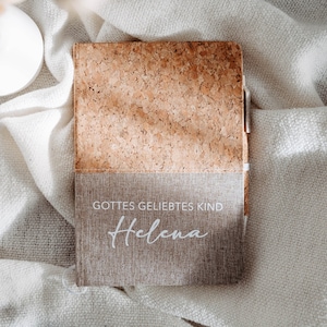 Notizbuch personalisiert Christlich | Geschenkidee Taufe/Geburtstag/Weihnachten | "Gottes geliebtes Kind"| Weihnachtsgeschenk