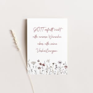 Christliche Postkarte A6 | Geschenkartikel - Ermutigung Spruch | Boho/Naturtöne - Gottes Verheißungen