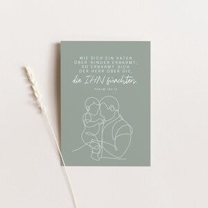 Christliche Postkarte A6 | Geschenkartikel - Ermutigung Spruch | GOTTES Vaterliebe