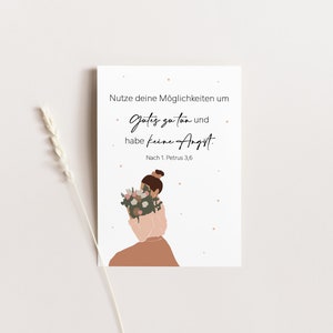 Postkarte Christlich "Hab keine Angst" | Leben als Christ | Ermutigung für Mütter/Frauen l Bibelvers