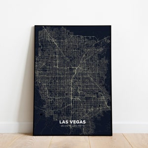 Las Vegas, Nevada, Las Vegas Carte, Las Vegas Poster, Las Vegas Print, Las Vegas Wall Art, Las Vegas Art, Las Vegas Gift, Las Vegas Decor ML03