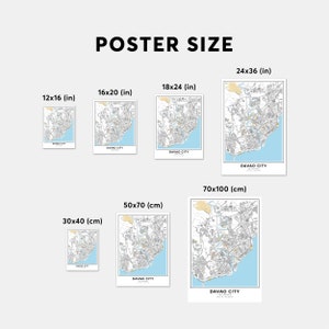 Davao City Map Print, Street Names Davao City Print, Map of Davao City ...