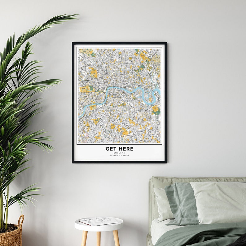Custom Map Print Street Names Custom Print Custom Street | Etsy