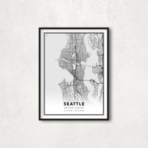 Setattle Karte Drucken, Setaple Poster, Setaple Wandkunst, Setaple Stadtplan, Setaple Wanddekor, Panelle Geschenk, Settleover Geschenkkarte, Panelle Wandbild - MPS18