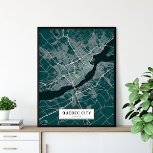 Quebec City Map, Quebec City Canada Map, Quebec City Print, Quebec City Poster Wall Art, Quebec City Map Art, City Map Quebec City, MC11
