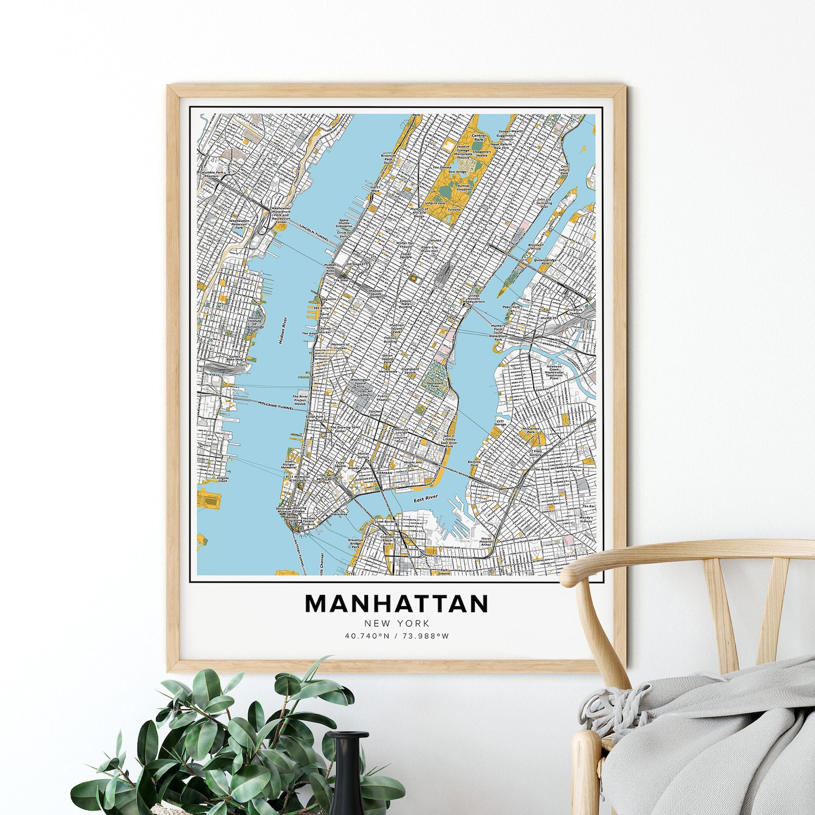 Manhattan Map Print Street Names - Il 1588xN.4424589864 H9ek 