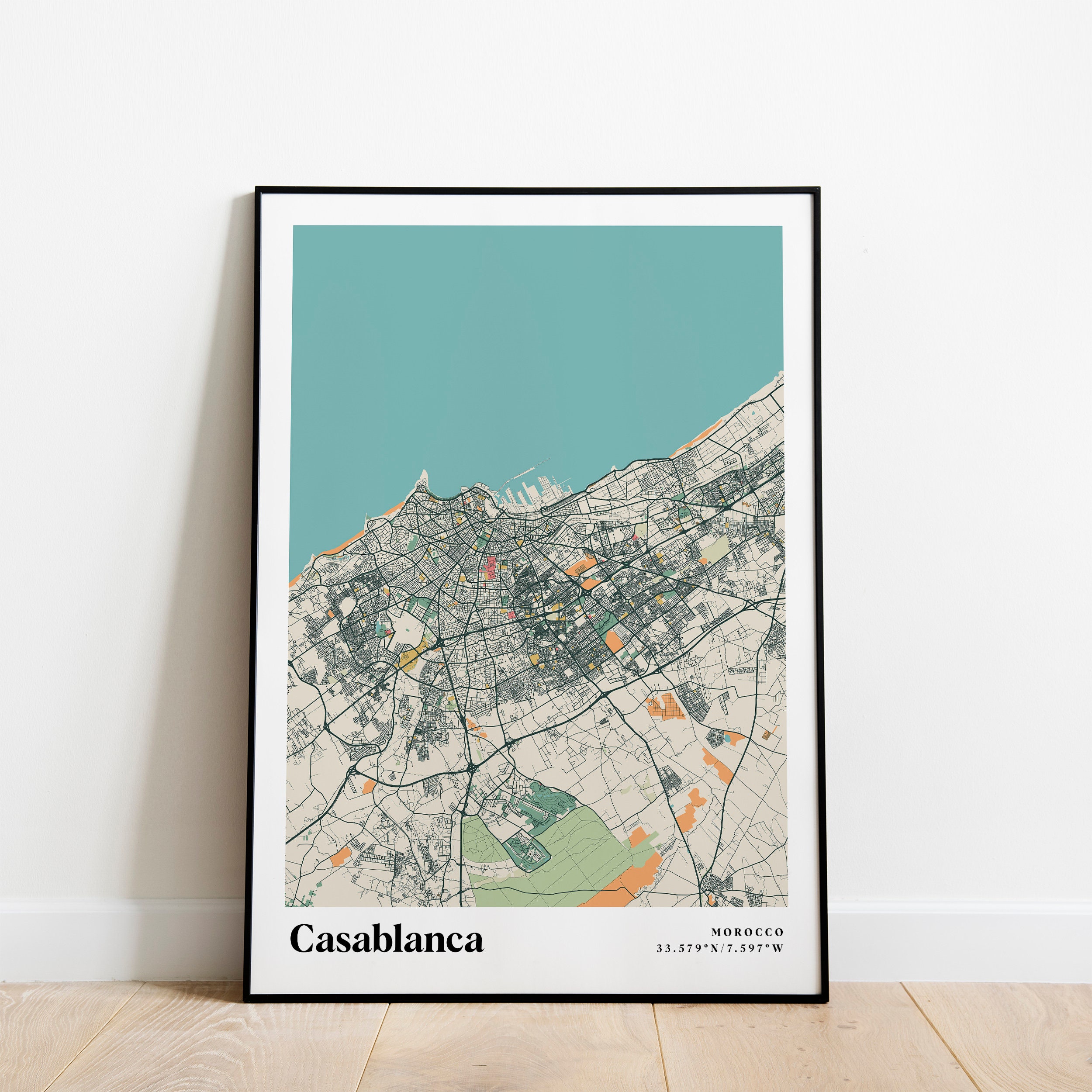 Casablanca Map Poster Print, Retro Casablanca Map Decor, Vintage Casablanca  Gift Wall Art, Retro City Map of Casablanca Morocco Interior Art - Etsy, image size:2500x2500