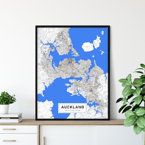 Carte d’Auckland, Carte d’Auckland nouvelle-Zélande, Estampe d’Auckland, Illustration murale d’Auckland, Carte d’Auckland, Carte de la carte d’Auckland, MC01