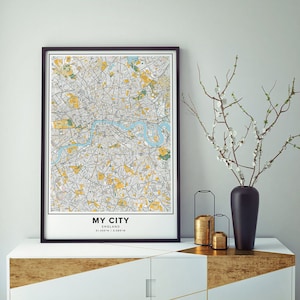 Custom Map Print, Street Names Custom Print, Custom Street Map, Custom ...