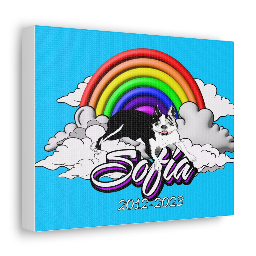 Rainbow Bridge Custom Pet Art Etsy