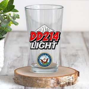 Personalized Military Retirement Gift For Veteran DD214 Custom Glass Mug Gift Drinkware Gift For Navy Army Marines Coast Guard Air Force zdjęcie 2