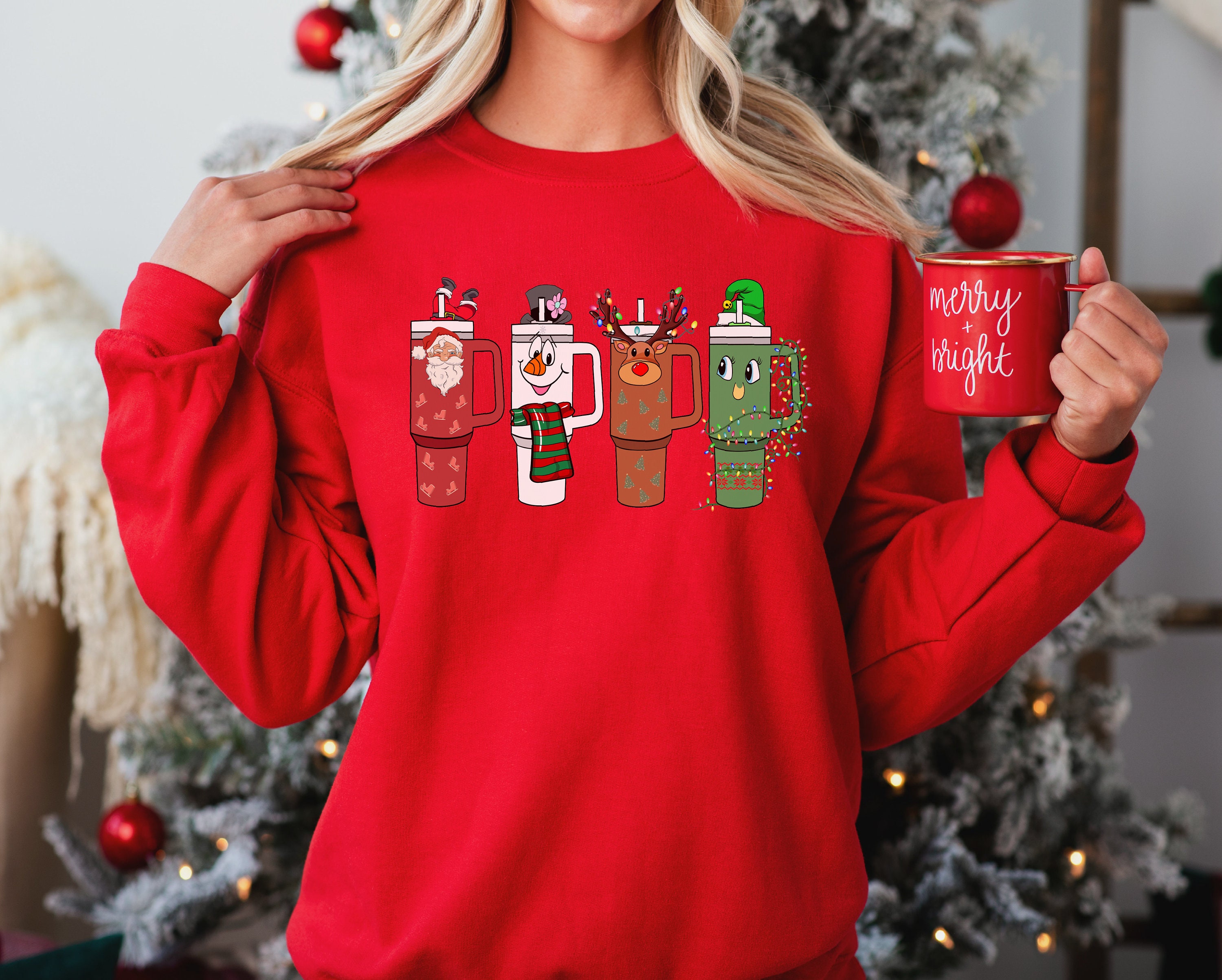 Stanley Cup Ugly Christmas Sweater for Office Party Stanley Quencher ...