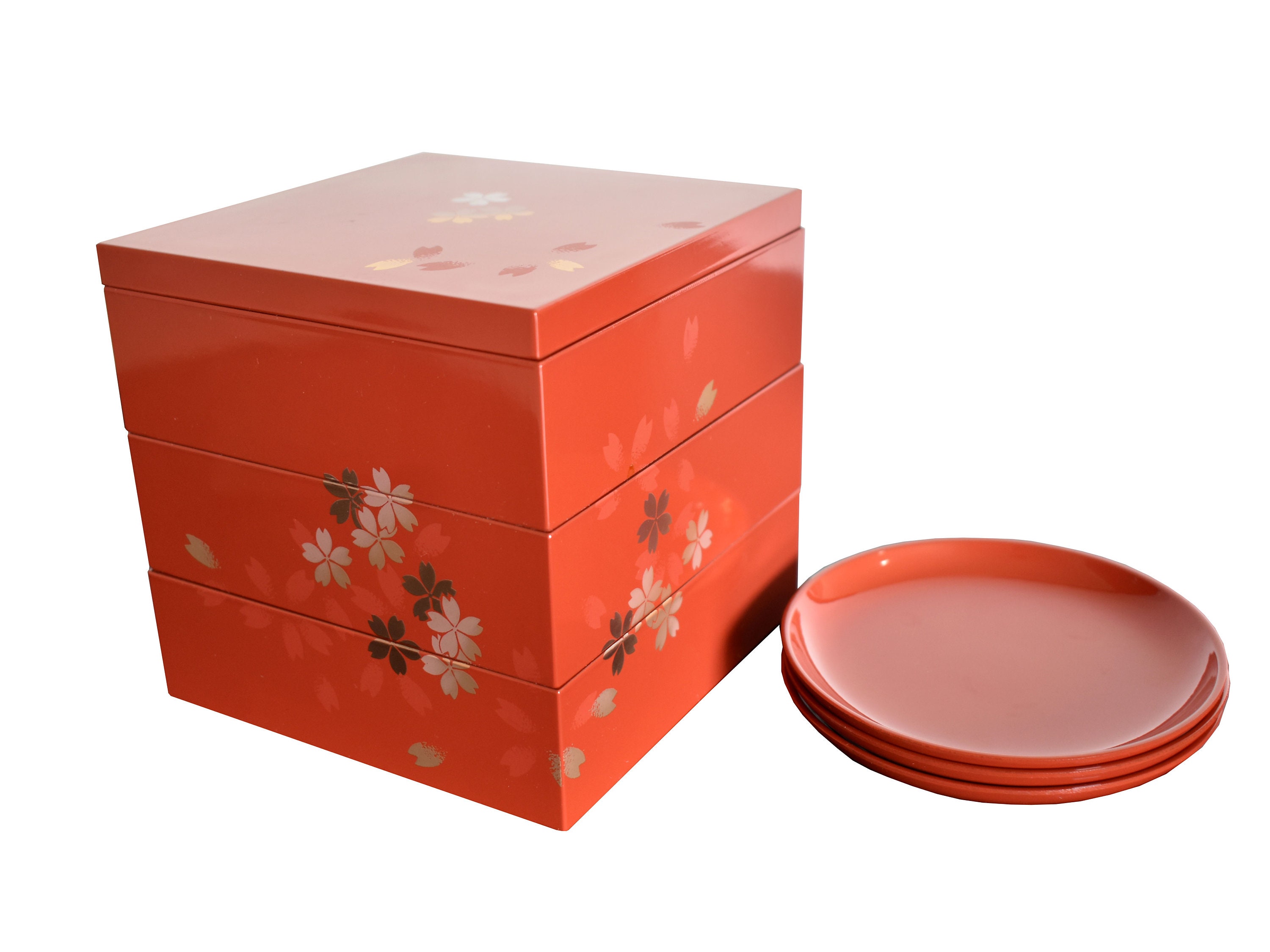 Motif Jubako Sakura Laqué,