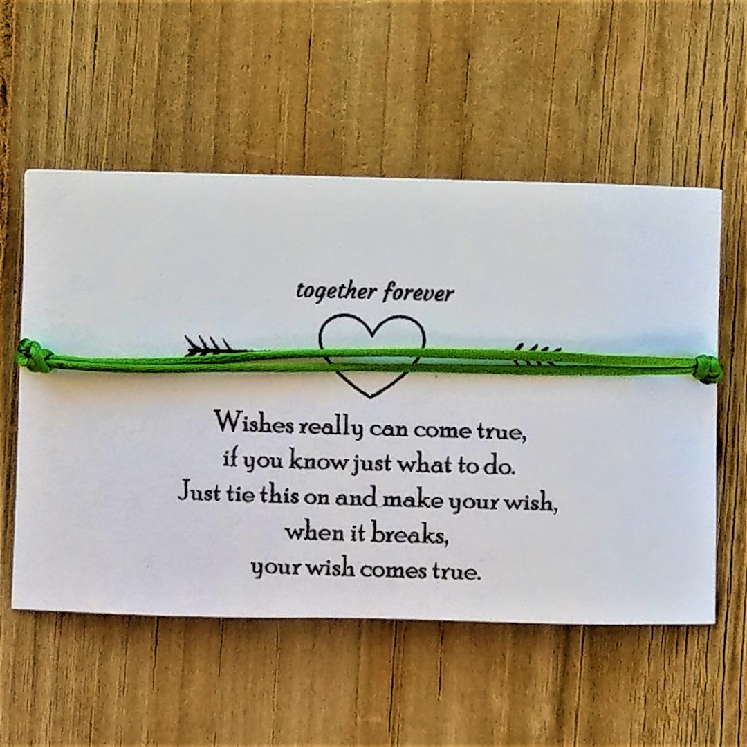 Green String Bracelet Satin Satin Bracelet Sliding Clasp Bracelet Etsy