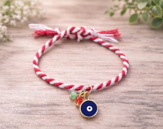 Bracciale 'Un Piccolo Tesoro Per Te... Viaggi Sicuri!' - Leggero E Regolabile Su Biglietto D'Auguri - Regalo Originale