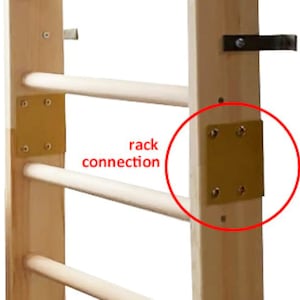 Wooden wall bars Kinder Wood, swedish ladder for kids, indoor playground, climbing frames, gymnastic ladder image 7