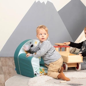 Siège en mousse Jungle Chaise pour tout-petit pour chambre d'enfant Fauteuil pour enfant Canapé léger pour bébé image 3