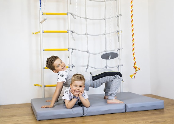 Tapis de gymnastique pour salle de gym intérieure jungle, aire de