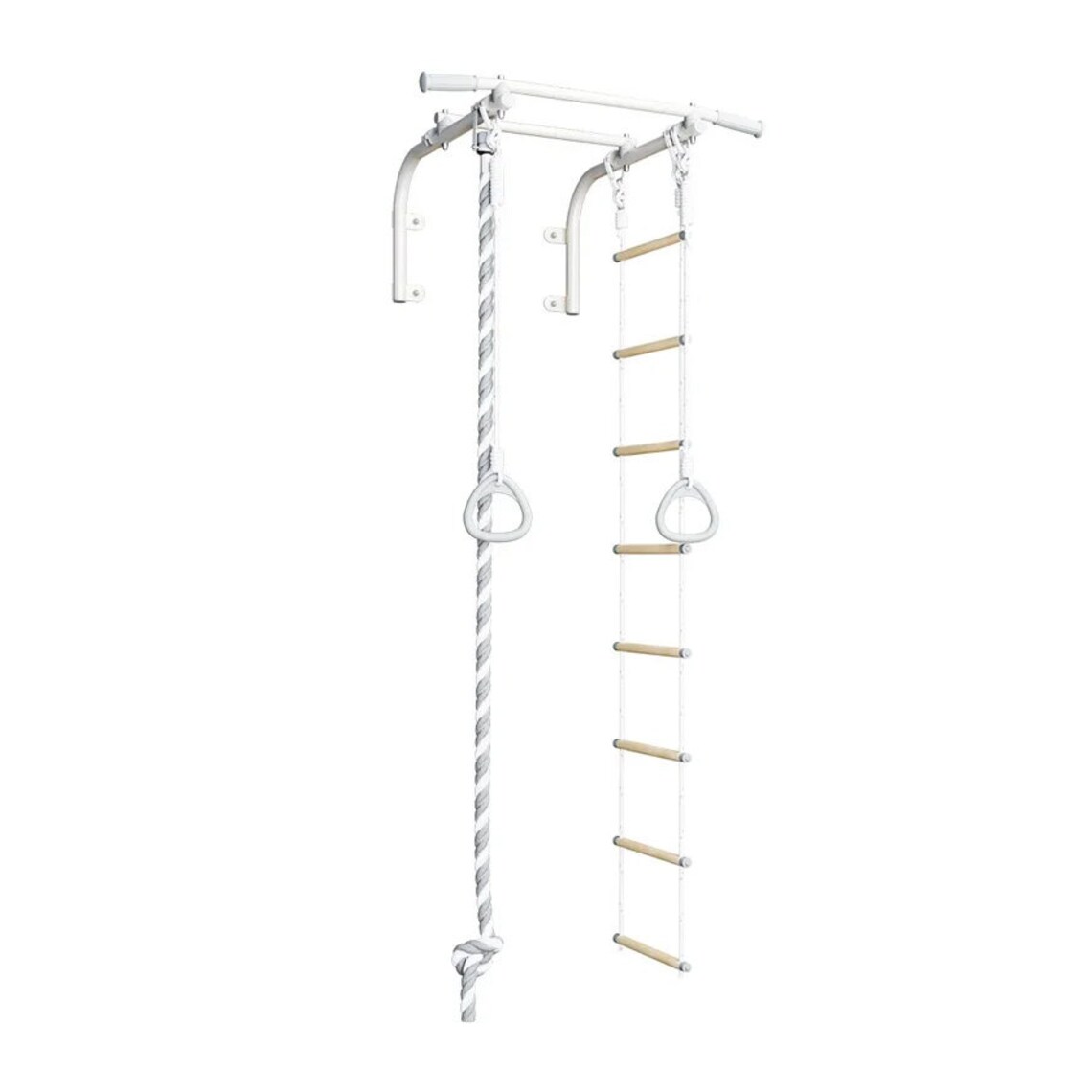 Wall mounted pull up bar with accessories chin up bar rope Etsy