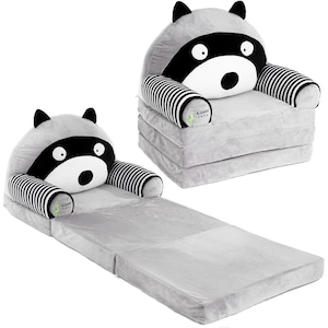 Kindersofa 3-teiliger klappbarer Sessel Schaumstoff Sitzfläche für Kinderzimmer Kleinkind Stuhl Kinder Sessel Leichtgewicht Baby lemur