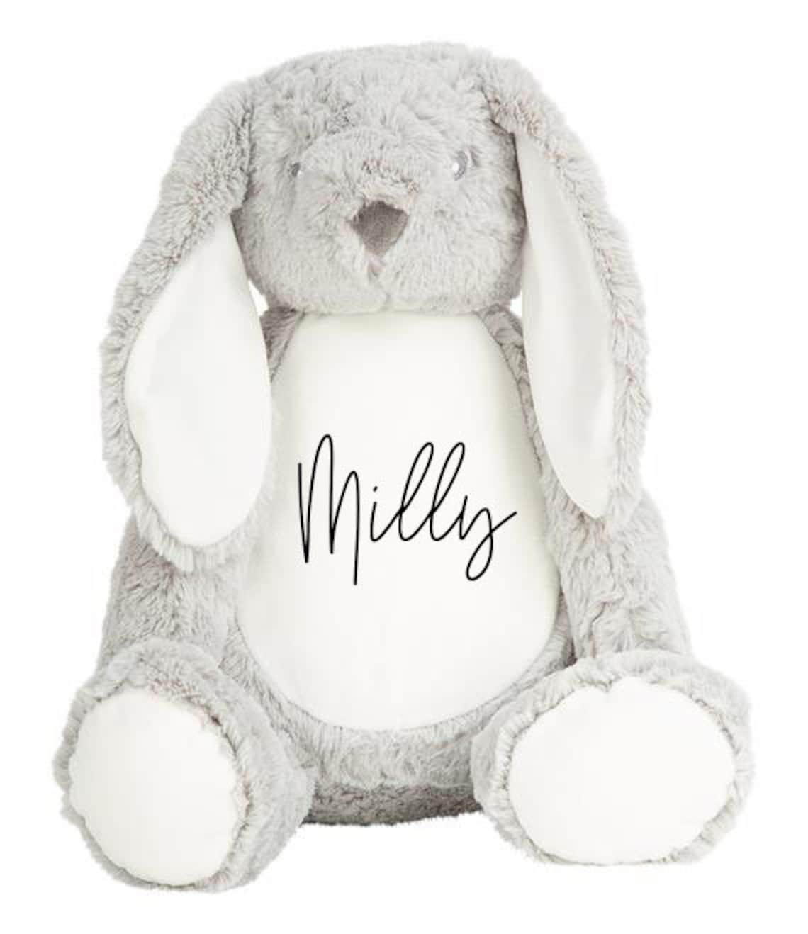 Personalised Bunny Plush Toy Baby Gift Customised Kids Toy Etsy