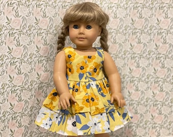 Summer Sleeveless Dress for Your 18 inch Doll