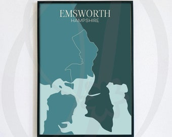 Emsworth Hampshire A4 Print