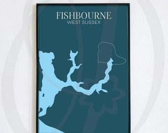 Fishbourne West Sussex A4 Print