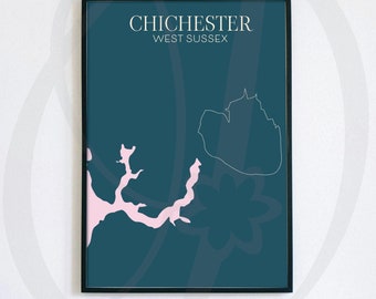 Chichester West Sussex A4 Print