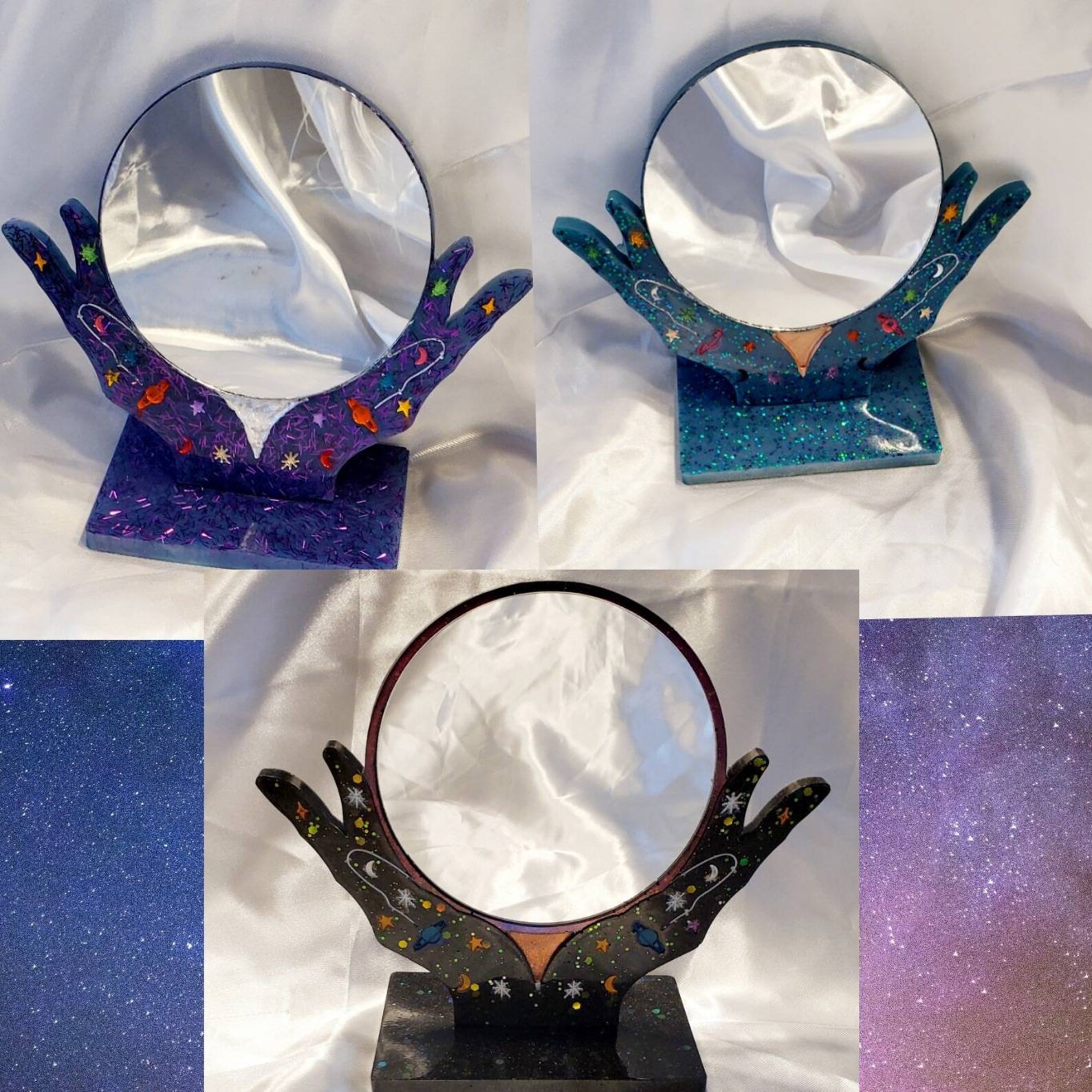 Table Mirror Mystical Mirror Fortune Teller Customizable Etsy