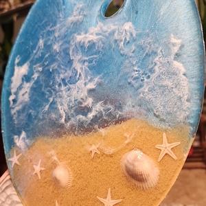 Handmade Resin Paint Palette - Customizable Artist Tool for Abstract Creations & Studio Work