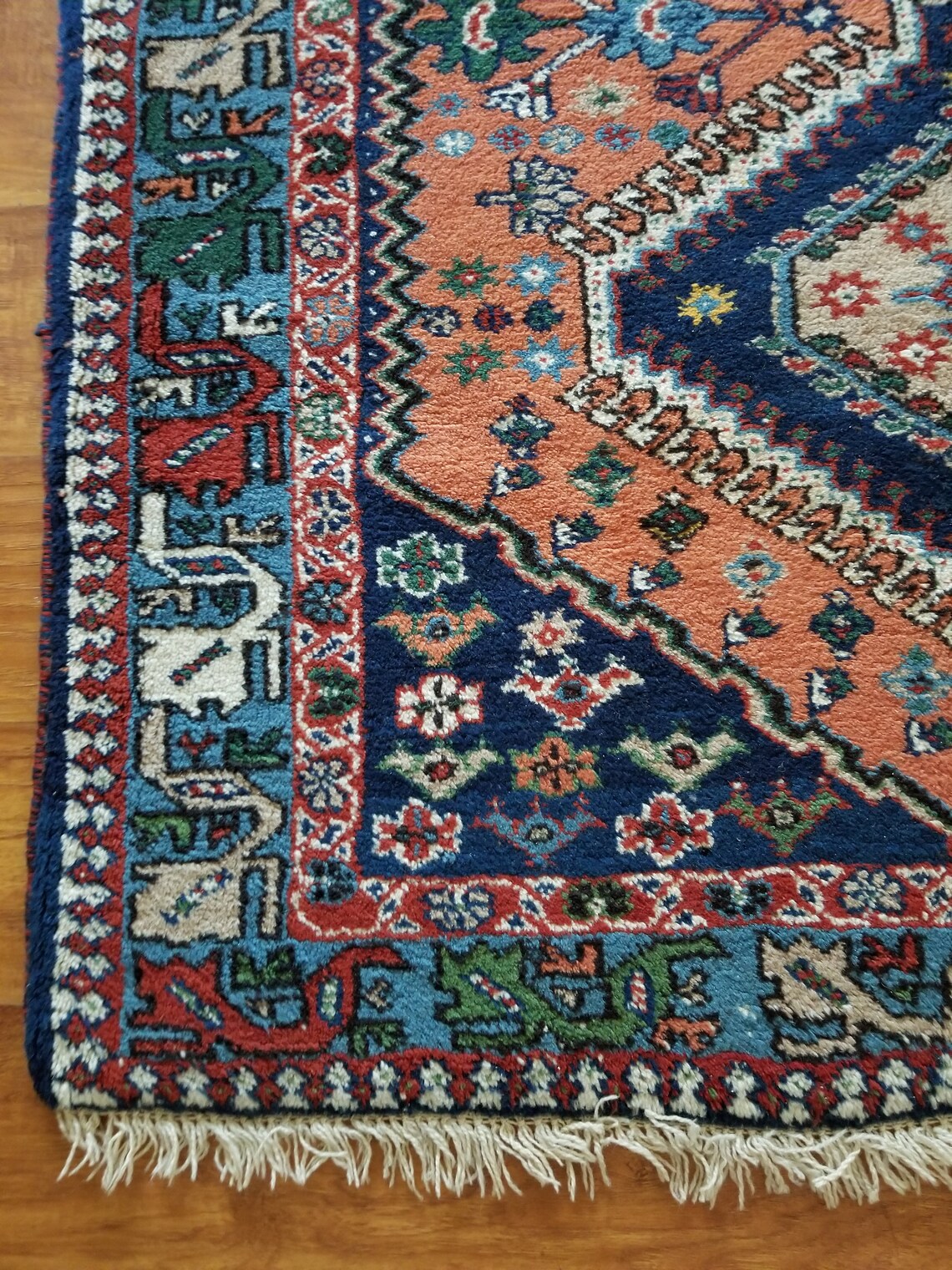 Vintage QASHQAI Tribal YALAMEH RUG Geometrical design Etsy