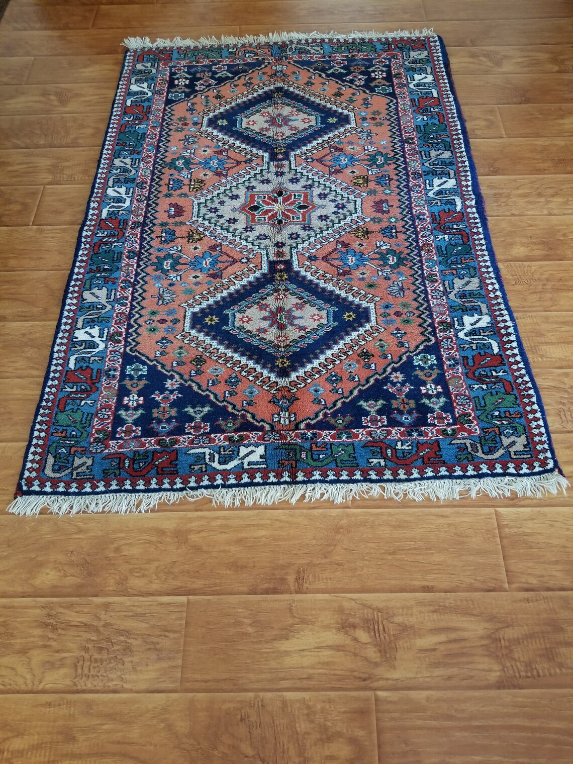Vintage QASHQAI Tribal YALAMEH RUG Geometrical design Etsy