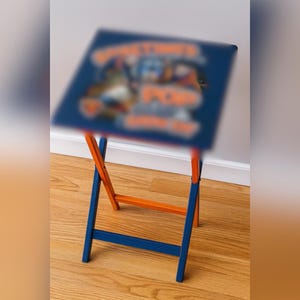 Personalized TV Tray Table, Custom Tv Tray, Custom Folding Snack Table, Rubberwood Engraved Wooden Tray for Home & Gifts, Birthday Gift