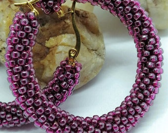 Stainless steel hoop earrings